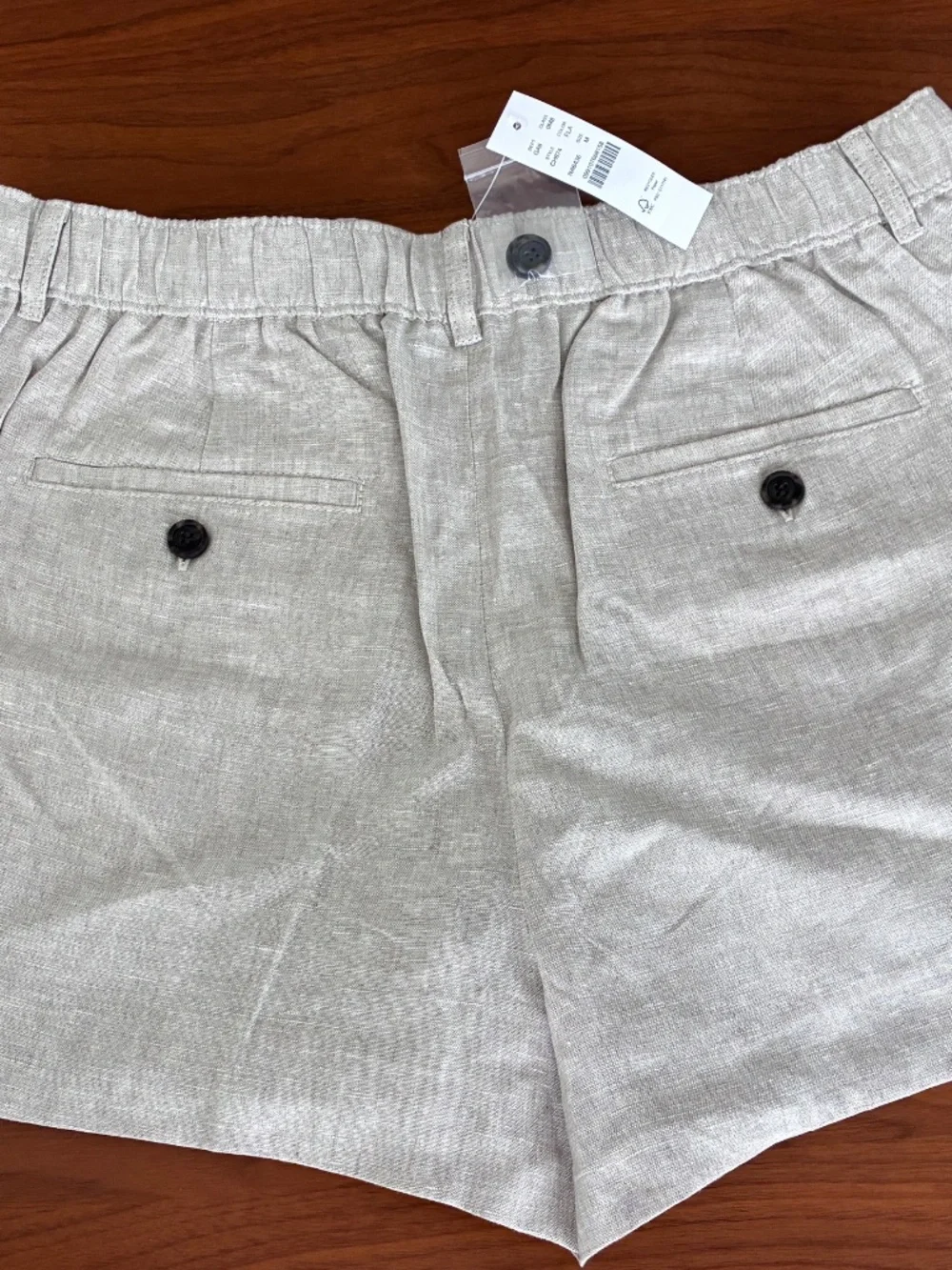 J.Crew Linen Harbor Pull-On Shorts NWT Medium Taupe